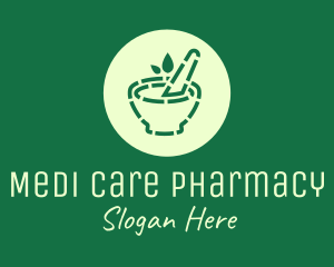 Green Natural Pharmacy logo design