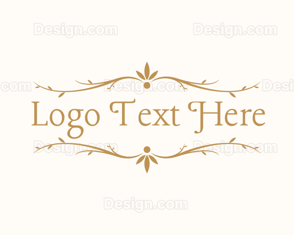 Elegant Floral Decoration Logo