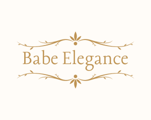 Elegant Floral Decoration logo design