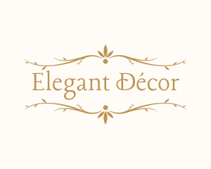 Elegant Floral Decoration logo design