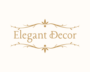 Elegant Floral Decoration logo design