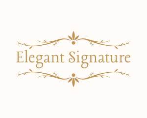 Elegant Floral Decoration logo design