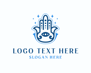 Hamsa Jewish Hand logo
