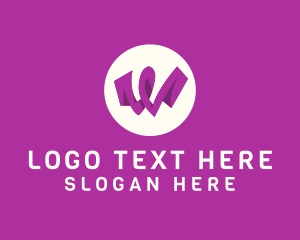 Purple Letter W logo