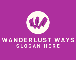 Purple Letter W logo design