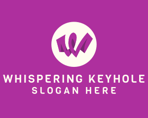 Purple Letter W logo design