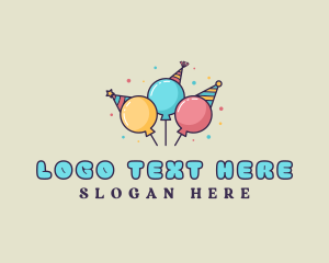 Birthday Party Hat logo