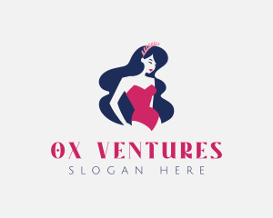 Retro Swimsuit Woman logo design