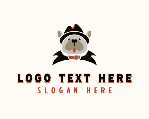 Bulldog Pet Grooming Logo