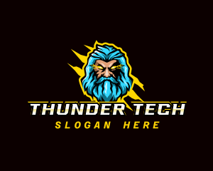 Thunder God Zeus logo design