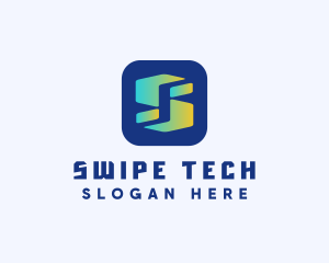 Cyber Application Letter S logo design