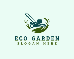 Lawn Grass Mower logo design