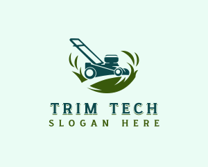 Lawn Grass Mower logo design