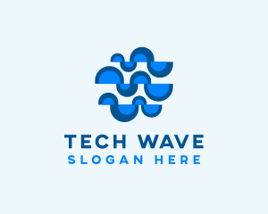 Digital Wave Cyberspace logo design