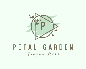 Plant Watercolor Branch logo design