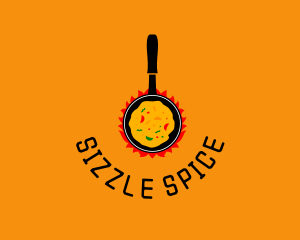 Cooking Pan Flame logo