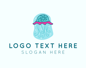 Underwater Ocean Jellyfish logo