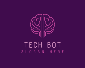 AI Brain Technology logo design