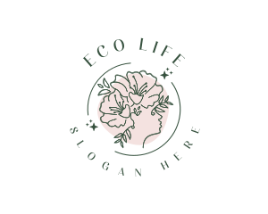 Floral Woman Perfume logo design