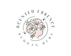 Floral Woman Perfume logo design