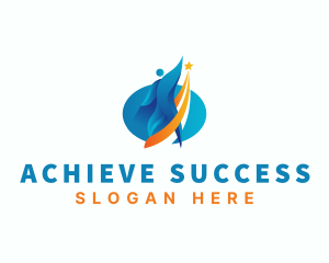 Leader Success Achievement logo design