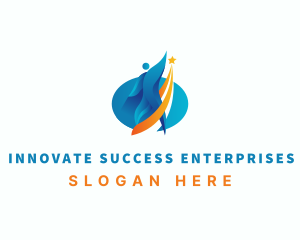 Leader Success Achievement logo design