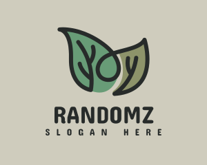 Monoline Herbal Leaf  logo