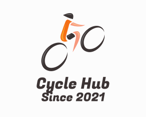 Bike Tour Cyclist logo design