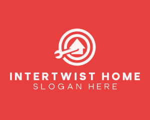 Home Wrench Target logo design