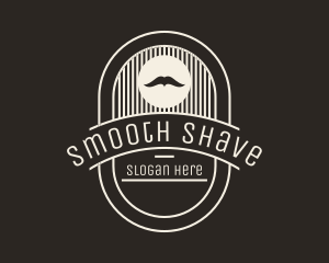 Moustache Men Grooming Badge logo