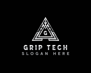 Corporation Triangle Tech logo design