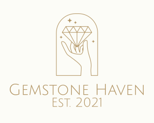 Jeweler Diamond Hand logo design