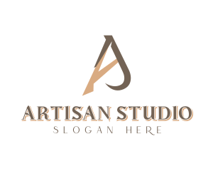 Upscale Studio Letter A logo design