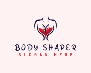 Sexy Boobs Wine Glass logo design