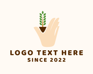 Natural Plant Hand logo