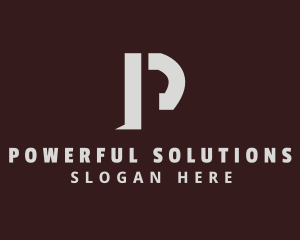 Financial Firm Letter P logo design