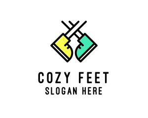 Colorful Child Boots logo design