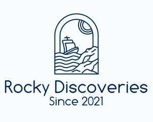 Rocky Sea Sailing Boat logo