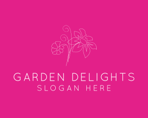 Beauty Flower Garden logo design