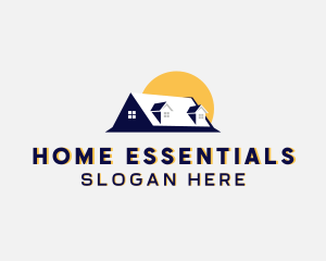 Home Roofing Property logo design