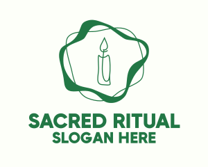 Green Ritual Candle  logo