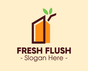 Fresh Orange Juice Pack logo design