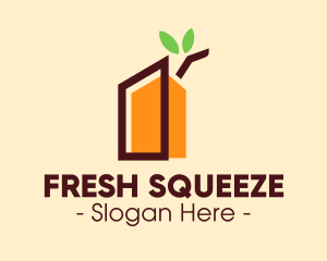 Fresh Orange Juice Pack logo design