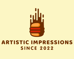 Fast Hamburger Burger logo design