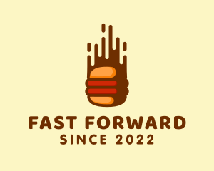 Fast Hamburger Burger logo design