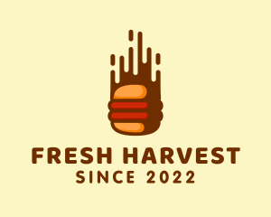 Fast Hamburger Burger logo design