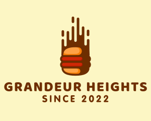 Fast Hamburger Burger logo design