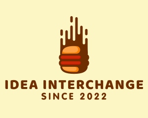 Fast Hamburger Burger logo design