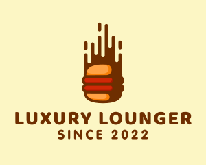 Fast Hamburger Burger logo design