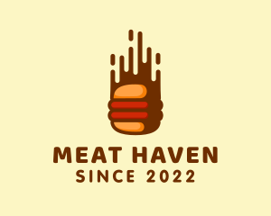 Fast Hamburger Burger logo design